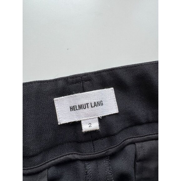 HELMUT LANG Black Smoking Wool Tapered Stovepipe Trousers Pants, Size 2 - Picture 11 of 14